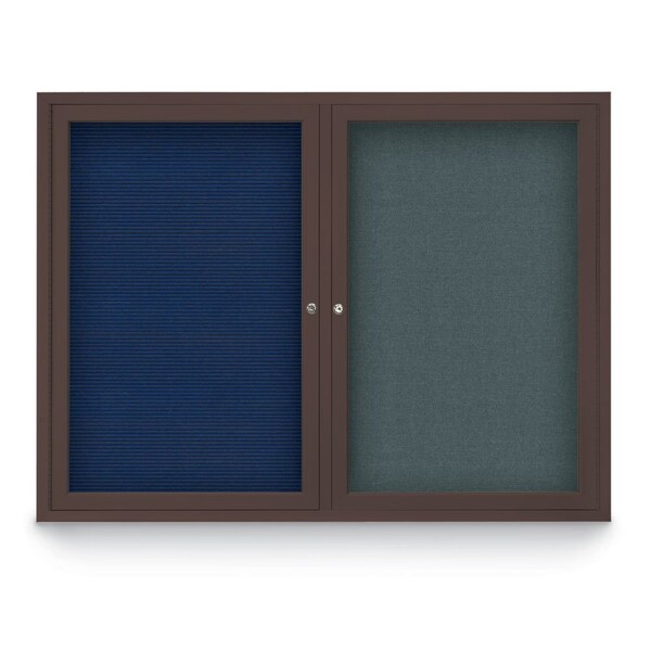 Corkboard, Med Grey/Black, 36" x 36"